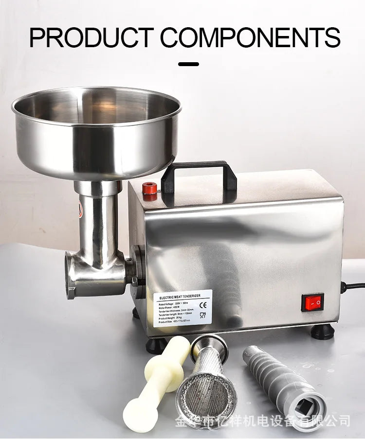 450W Jam Electric Fruit Jam Press Strainer Machine Commercial Food Strainer Sauce Maker Stainless Steel Tomato Milling Tool