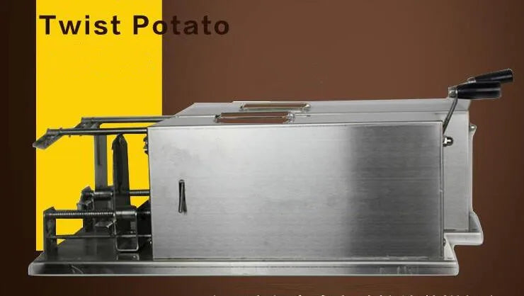 Macchina per tagliare a spirale delle patate, macchina per patate Tornado elasticizzata automatica, lunghezza 45 cm. Affettatrice per patatine fritte