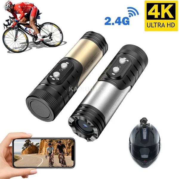 4K Eylem Kamera Su Geçirmez Bisiklet Motosiklet Kask Kamera Anti Sarsıntı Spor DV Kablosuz WiFi Video Kaydedici Araç Kamerası Araba Yeni