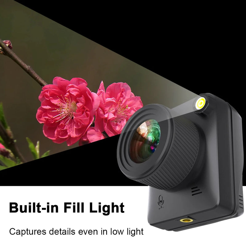 Kamera Selang Masa Luar 4K 32MP Perakam Kamera Selang Masa Kalis Air dengan Skrin LCD Berputar 90° 2" 6 Bulan Hayat Bateri