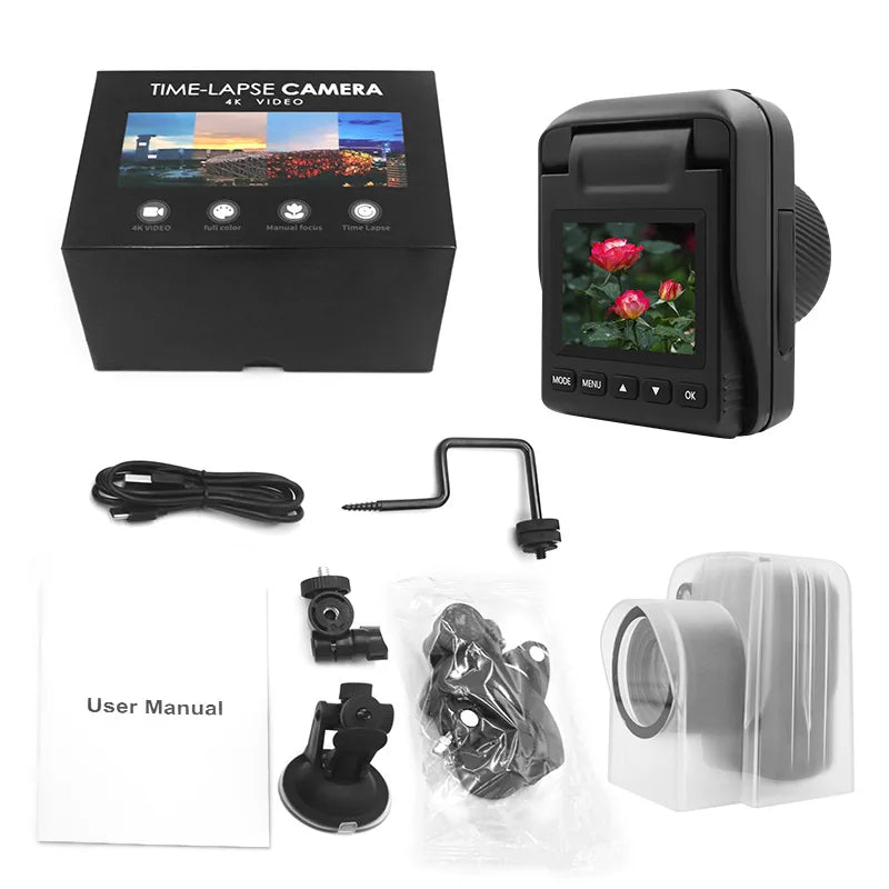 4K Time Lapse Camera IP66 Waterproof Construction Timer Outdoor ...
