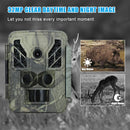 4K Wifi Wildlife Trail Camera Outdoor Mini 32MP Infraröd jaktkamera med Night Vision Motion Aktiverade Scoutingfällor Foto