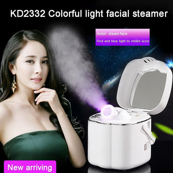 Portable Home use beauty salon infrared led therapy Deep Cleansing facial steamer sauna spa hot thermal
