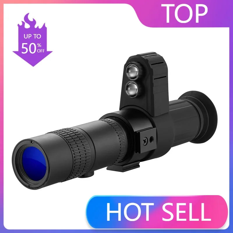 500M Cross Cursor Night Vision Instrument Infrared HD SearchTelescope Set Aiming At Night Vision Hunting Ghost Hunting Equipment