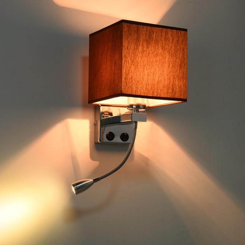 Fashion Modern LED Cloth Wall Lamp Home Sconce Light Hallway Bedroom Bedside Hotels Villa Lights ALI88