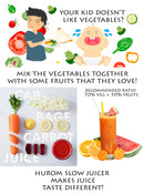 Hurom Slow Juicer HU19SGM Multifuncional Fruit and Vegetable Slow Juicer (Dourado e Vermelho)