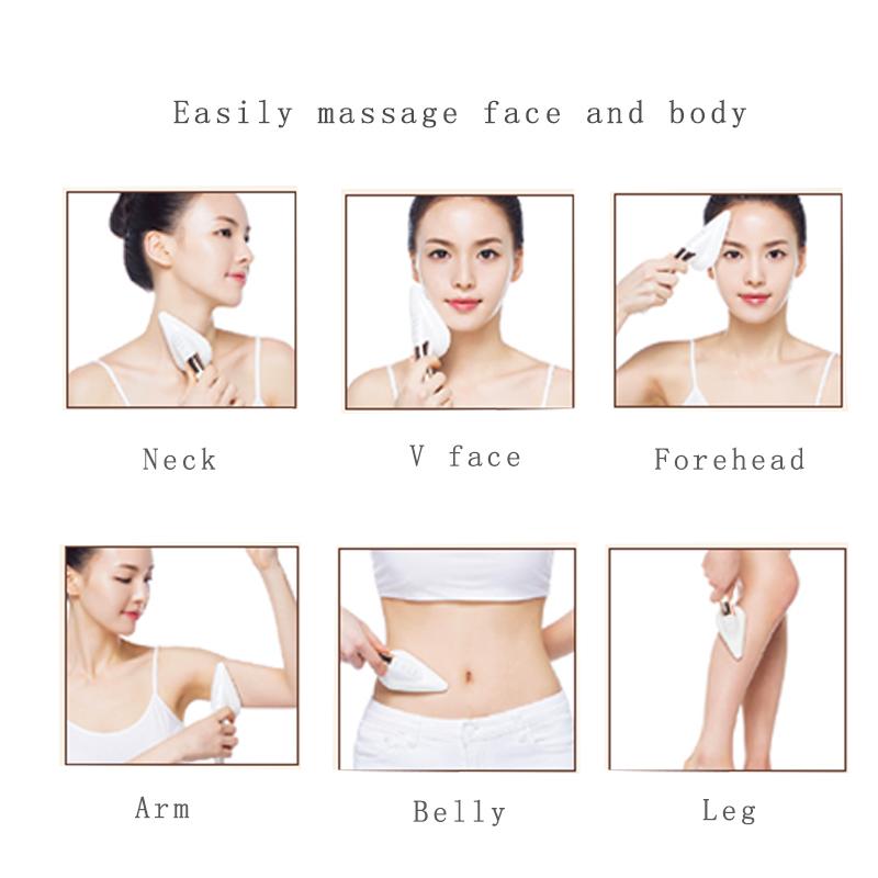 Schoonheid ster huid ijzeren microcurrent massager gezicht nek lichaam massage anti rimpel v-lijn gezicht oog opheffende huidverstrakking machine