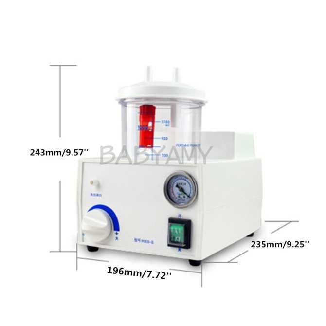 Portable Quiet Suction Unit Vacuum Phlegm Medical Emergency Aspirator Machine