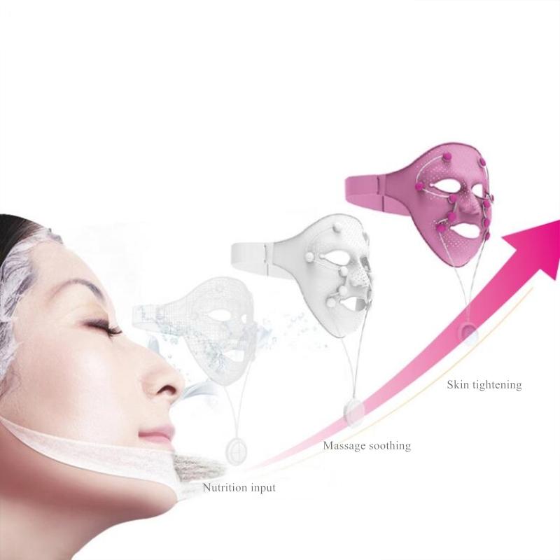 New Smart Portable Facial Mask Silicone Magnetic Massage face lift Anti Wrinkle Crow Feet Eye Toning Firm Skin mask Machine