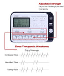 6 kimeneti csatornás, többfunkciós TENS elektromos izomstimulátor Relax akupunktúrás tű elektroakupunktúrás testmasszírozó párnák
