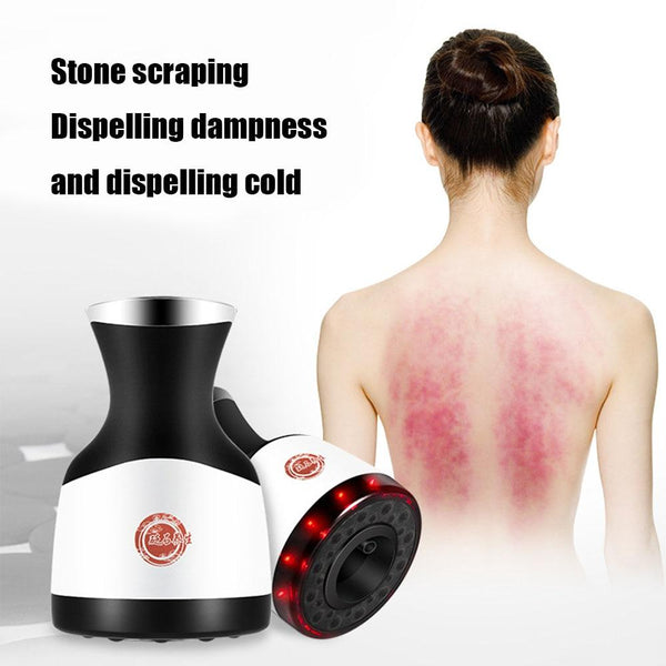 Infrarot Elektrisches Scraping Massagegerät Heizung Moxibustion Tank Unterdruck Stein Haushalt Schönheit Saugnapf