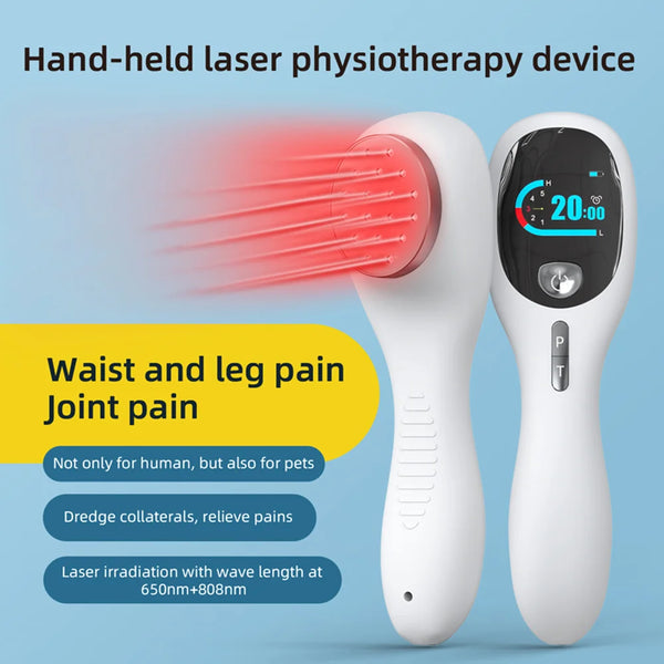 650nm 808nm מכשיר טיפול באור אדום בלייזר קר דלקת מפרקים בלייזר ציוד פיזיותרפיה שיכוך כאבים ריפוי פצעים