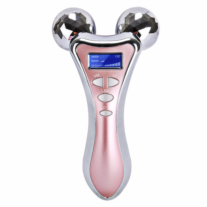 Micro-actual vibración y forma 3d rodillo masajeador de belleza 360 rotar el masaje completo cara cuerpo cuerpo de la piel Apriete el removedor de arrugas