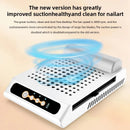 L'UGX 70W nagelstofafscheider vacuümstofventilator Oplaadbaar herbruikbaar filter met borstel Professionele nagelapparatuur Verstelbare snelheid