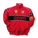 Chaqueta de carreras de F1 Ferrari OMP UPS Jaguar Chaqueta de equipo de carreras de publicidad Embroidery Craft A187 A121