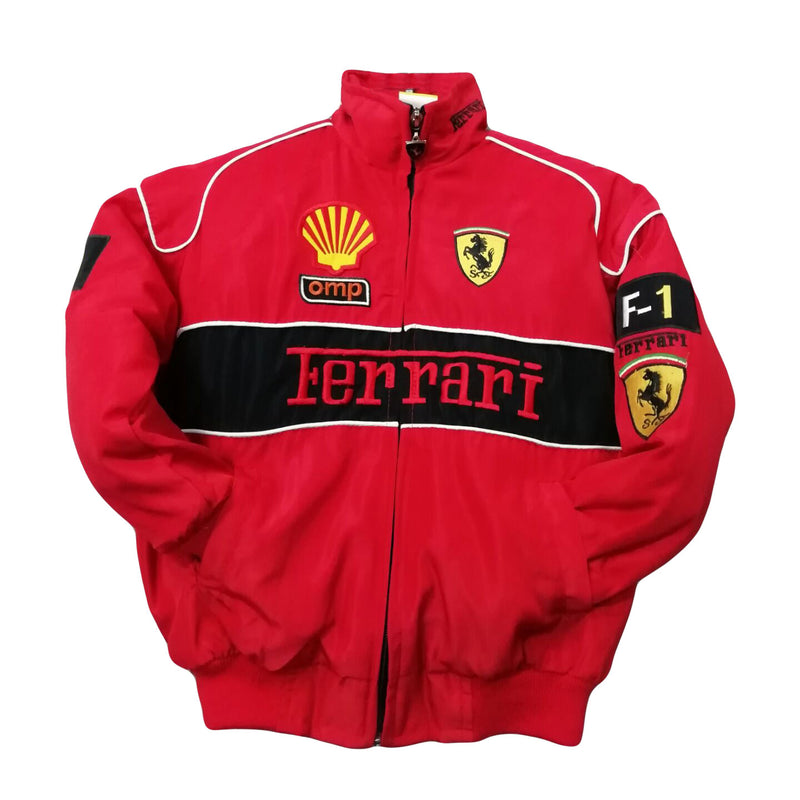 F1 Racing Jacket Ferrari OMP UPS Jaguar Advertising Racing Team Jacket Embroidery Craft A187 A121
