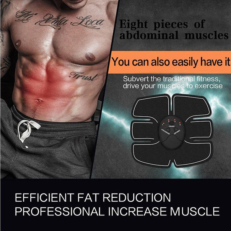 ABS Stimulator Smart Fitness Powerful Wireless Electronic Muscle Stimulator Abdominal Muscle EMS Trainer Weight Loss Strengthen Slimming Massage With Big Box