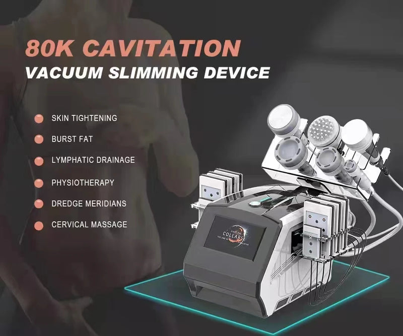 80K Radiofrequenz-Vakuumkavitationsmaschine Laserlipo Rf Gewichtsverlust Bildhauer Abnehmen Lipocavitation Liposusio für Körperschönheit