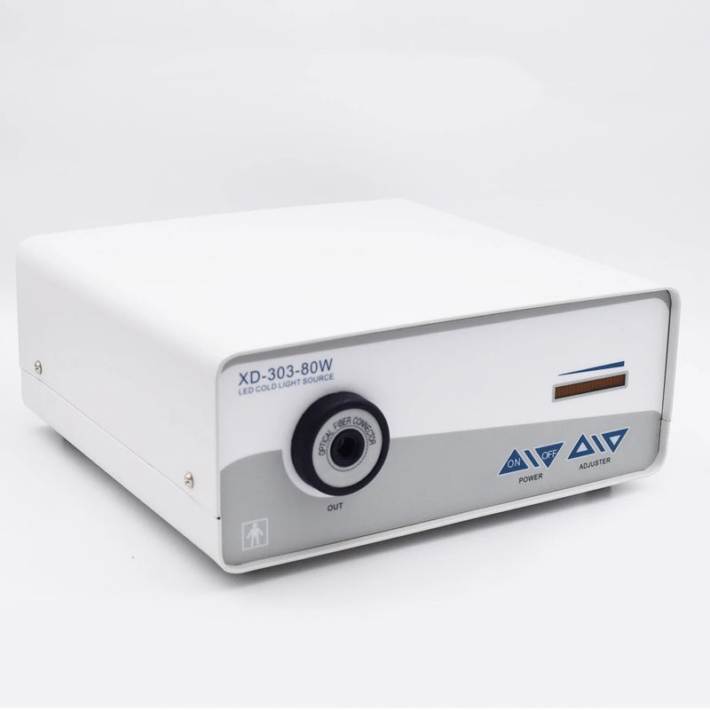 XD-303-80W 80W LED مجهر منظار الألياف البصرية عالي السطوع عالي الطاقة LED مصدر ضوء بارد طبي
