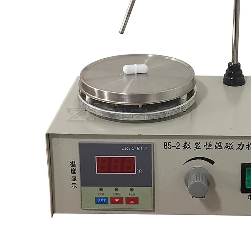 Agitador magnético de laboratório 85-2, placa de aquecimento, display digital, 2200rpm, máquina de agitação ajustável, liquidificador, agitador de laboratório