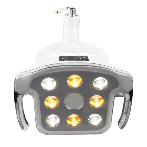 8 adet ampul Oral lamba klinik LED ışık duyarlı gölgesiz tavan mobil dişçi sandalyesi ünitesi