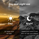 8X 600M フルダーク IR Z555 ナイトビジョン望遠鏡双眼鏡カメラ 4K 超高精細 TFT スクリーン付き 狩猟キャンプ用