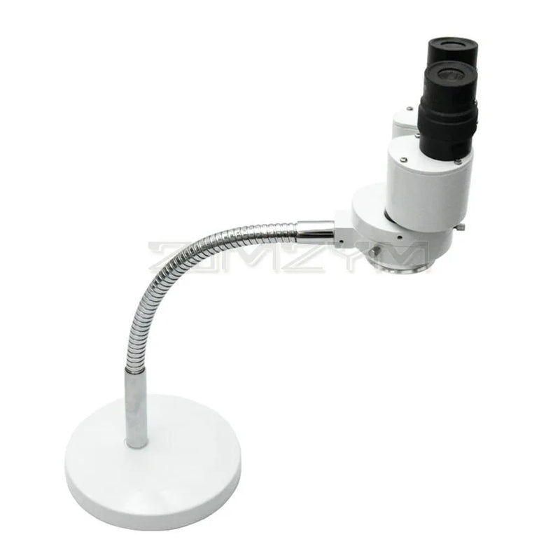 치과 의사 구강 납땜 PCB 수리 도구 RX-6D LED 빛 쌍안 스테레오 현미경 조정 가능한 호스와 8X 스테레오 현미경