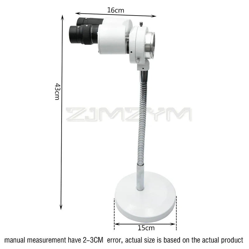 Microscopio stereo 8X con luce a LED Microscopio stereo binoculare Tubo flessibile regolabile per strumento di riparazione PCB per saldatura orale RX-6D