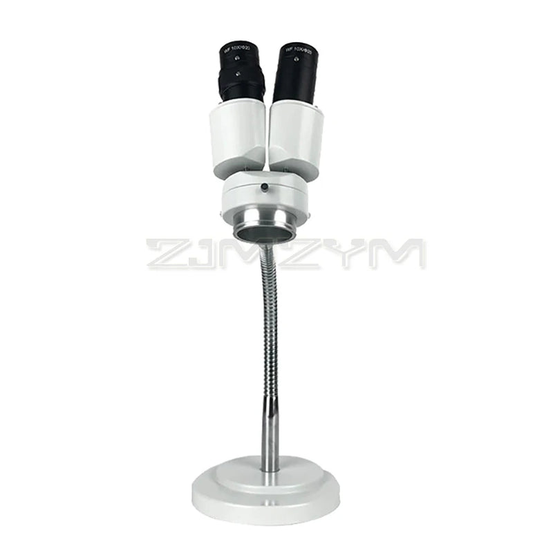 Mikroskop stereoskopowy 8X z oświetleniem LED lornetka mikroskop stereo regulowany wąż dla dentysty lutowanie ustne narzędzie do naprawy PCB RX-6D