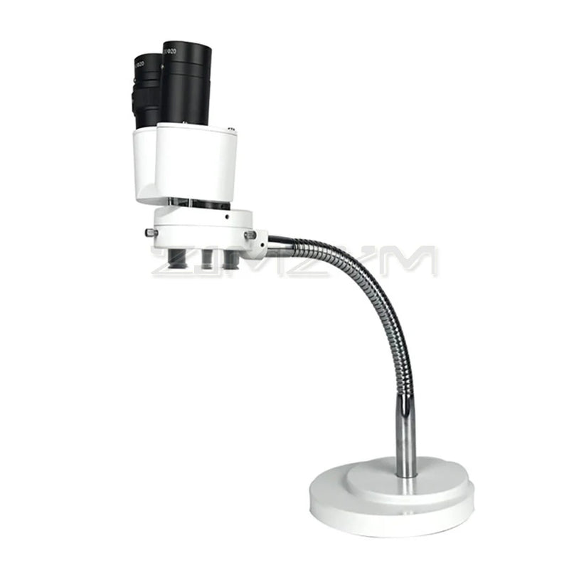 Microscopio estéreo 8X con luz LED, microscopio estéreo Binocular, manguera ajustable para dentista, herramienta de reparación de PCB de soldadura Oral RX-6D