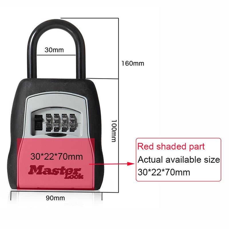 Master lock outdoor key safe key storage box