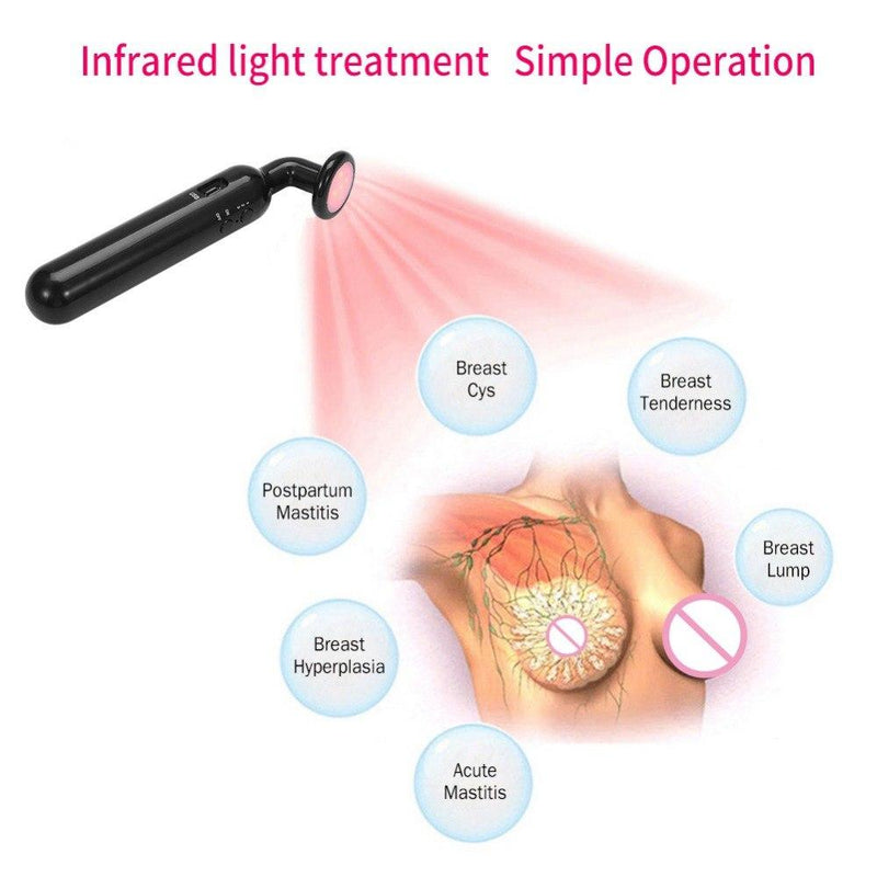 Infrarot-Licht und Vibration, Brustkrebs-Test-Detektor, Monitor, USB, Heim-Brustpflegegerät, tragbares Brustgesundheits-Check-Geräte-Set