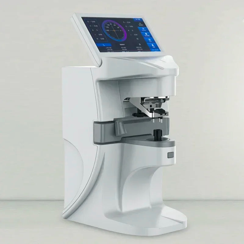 Nuovissimo misuratore digitale automatico per lenti da 7 pollici con touch screen UV Pd stampa focimetro lensometro