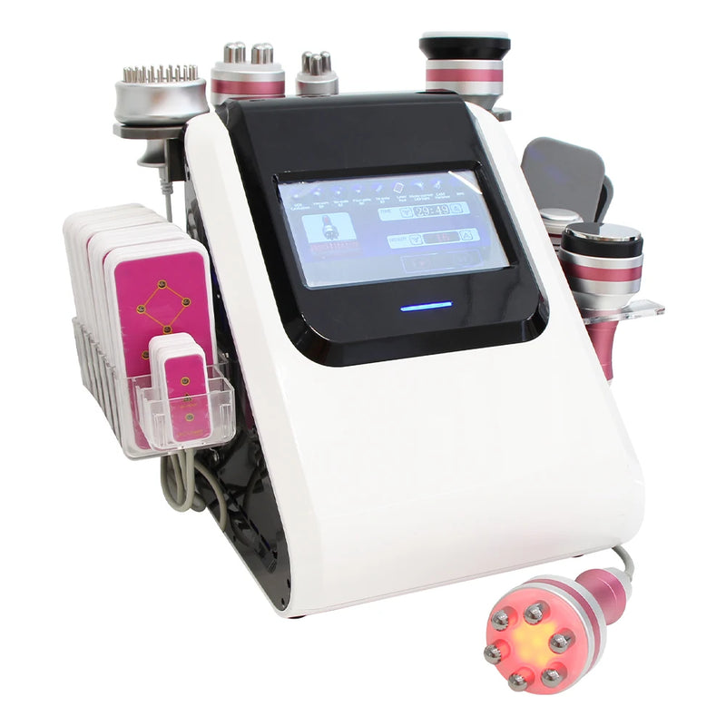 AOKO 9 в 1 Новий 80K Кавітаційний вакуумний масаж для схуднення Радіочастотний вибуховий RF Beauty Machine Пристрій для підтяжки шкіри обличчя