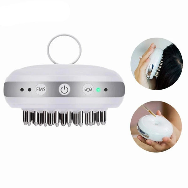 Produk Pertumbuhan Rambut AOKO EMS Electric Head Massager Cecair Import Sikat Pertumbuhan Semula Rambut untuk Penjagaan Kulit Kepala Rambut Gugur Pelepasan Tekanan