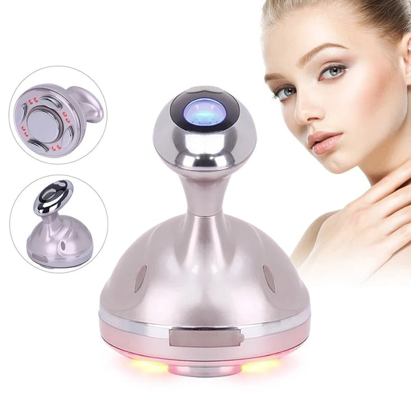 AOKO Ġdid Ultrasound Cavitation Korp Ħxuna Magni Frekwenza tar-Radju Apparat għall-Issikkar tal-ġilda Fat Burner Anti Cellulite Massager