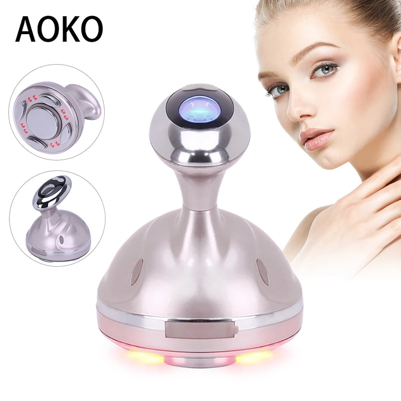 AOKO New Ultrasound Cavitation Body Slimming Machine Radio Frequency Skin Tightening Device Fat Burner Anti Cellulite Massager