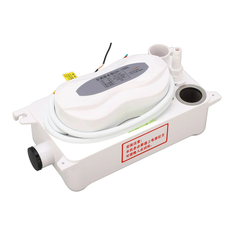 Air Conditioning Drain Pump HVAC Condensate Removal Water Pump with 600ml Storage Tank AC110‑240V 100L/H