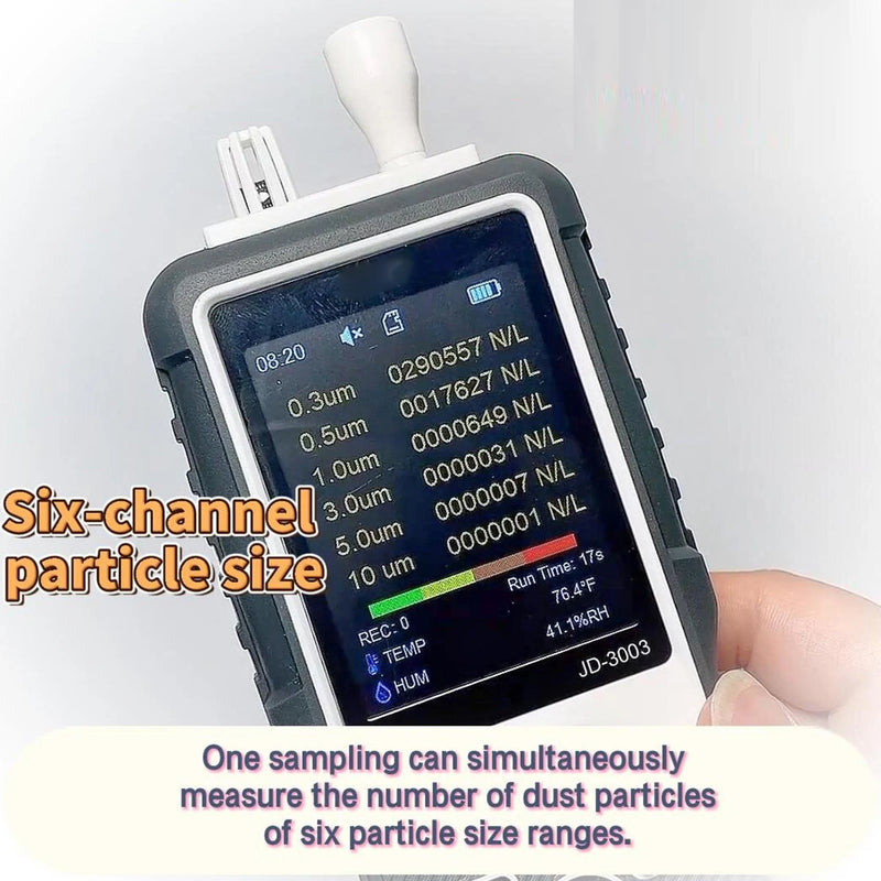 Probador de partículas de aire, contador profesional de calidad del aire de partículas de polvo para interiores y exteriores