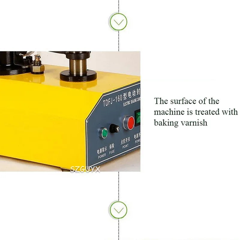 Automatic cans sealing machine plastic cans aluminum can sealing machine snacks dried fruit paper cans tin cans capping machine