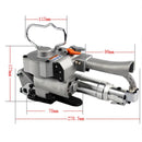 Baler Portable Pneumatic PET Strapping Wrapping Machine Banding Tool Packing Machine 12-19mm PP Plastic Strap