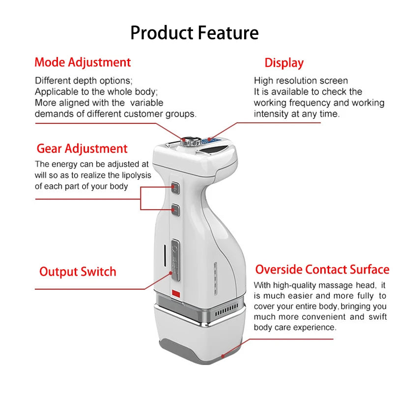 Mini HIFU RF Body Slimming Belly Fat Removal Massager Weight Loss Anti Cellulite Slimming Wrinkle Removal Machine