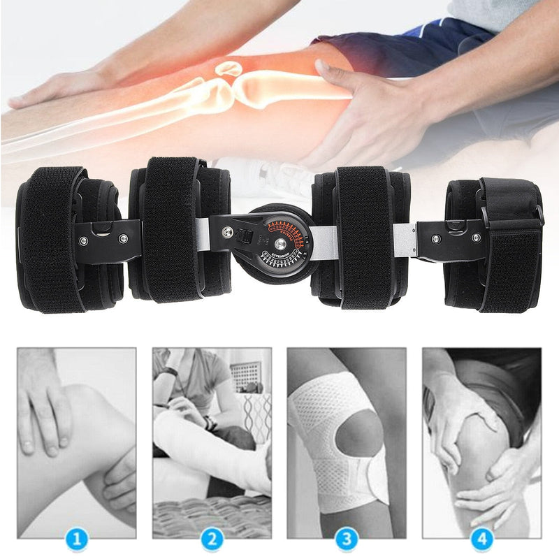 Medische Grade 0-120 Graden Verstelbare Scharnierende Knie Been Brace Ondersteuning Beschermen Knie Enkelbrace Ligament Schade Reparatie