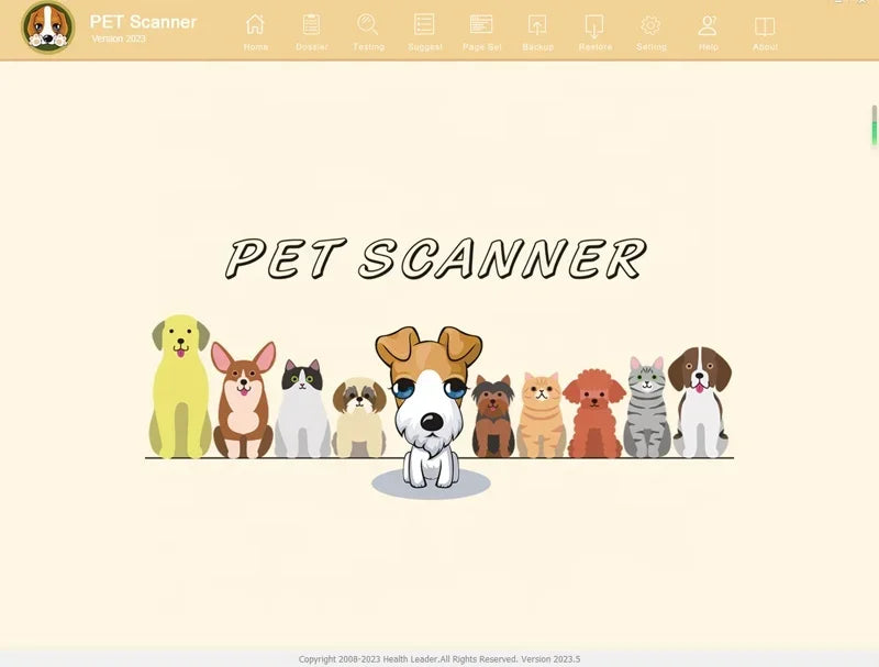 Katten en honden Vitamine-aminozuur Co-enzym Heavy Metal Pet Scanner Quantums Magnetic Resonance Analyzer