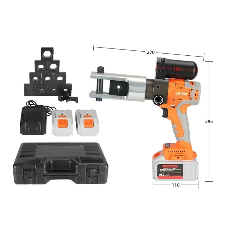 Crimpatrice Idraulica KATSU 12T Con 8 Filiere - Pinza Per Cavi Elettrici 10-120mm², Per Rame E Alluminio - Foto 10