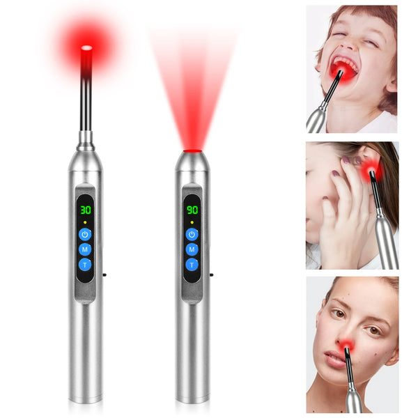 Пристрій для лазерної терапії герпесу Світлотерапія Виразки в роті Пухирі Герпес Інфекція Знеболення Виразка Медичний лазерний догляд