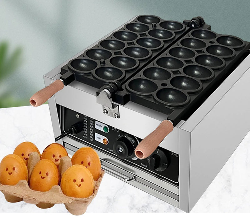 Comercial 12 pçs bonito ovo puff waffle ferro fabricante elétrico ovo puff máquina de waffle ovo waffle maker eggettes