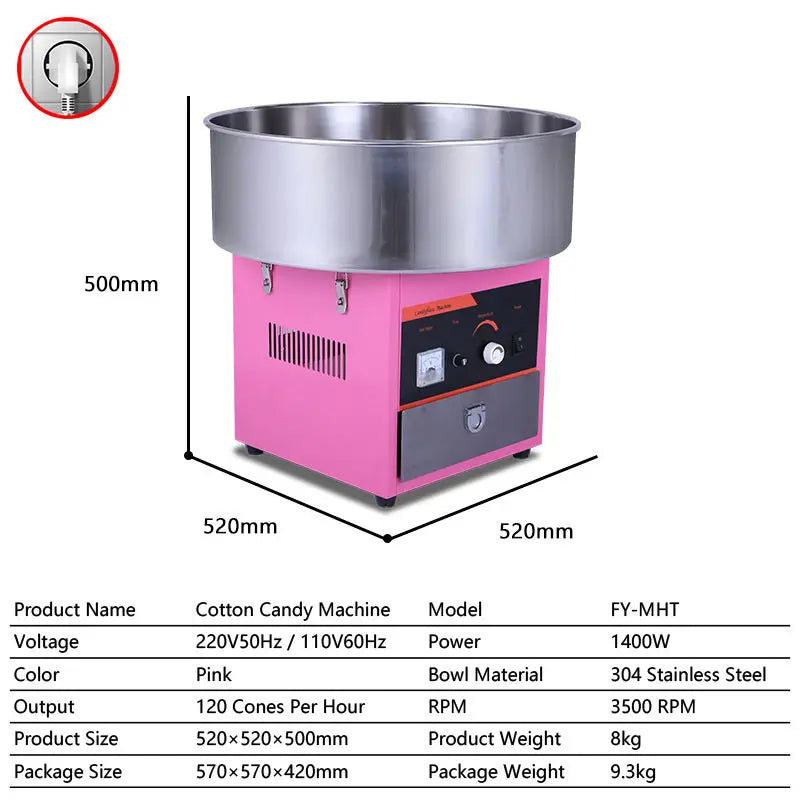 آلة حلوى القطن التجارية الخيط حلوى القطن آلة حلوى الخيط التلقائية