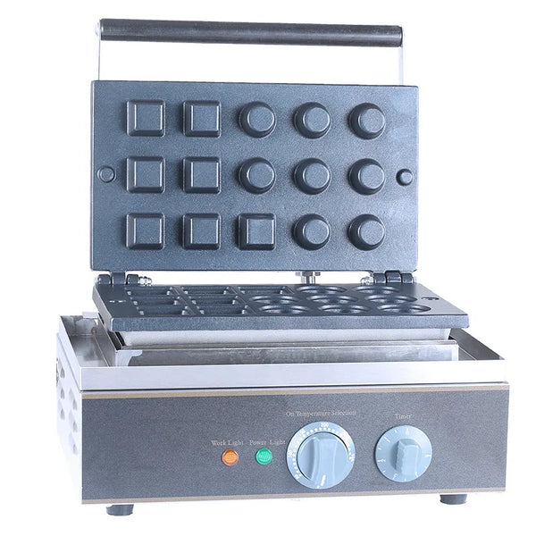 Commercial antiadhésif 110v 220v électrique 15 pièces Mini rond pâtisserie tarte tartelette coquille Machine fabricant fer