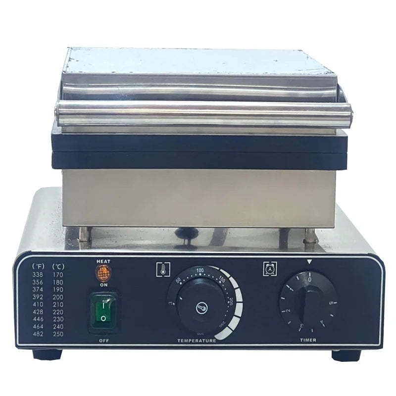 Máquina de waffle elétrica para uso comercial, 4 unidades, waffle, cachorro-quente, waffle, lolly